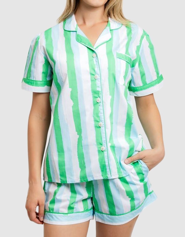 Sant And Abel - Women's Drawbertson Wild Stripes Short PJ Set