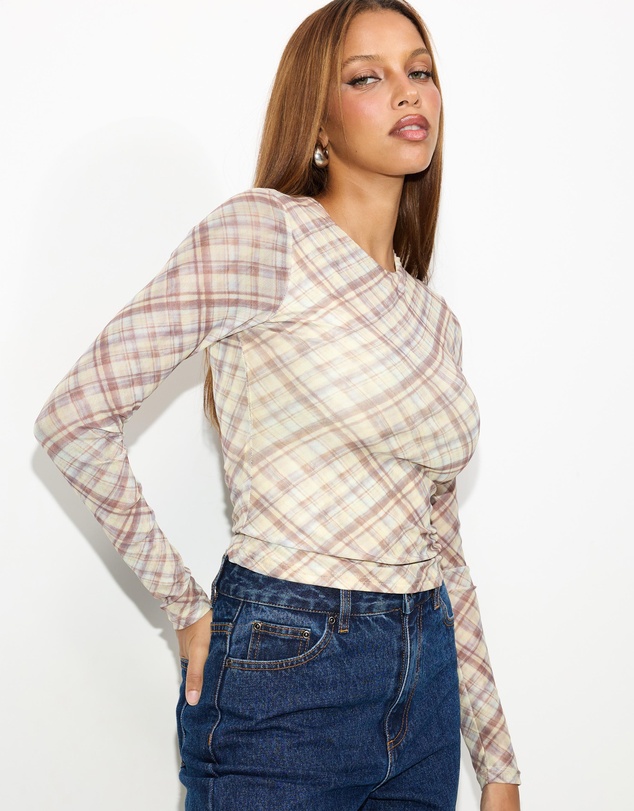 Dazie - Rush Hour Long Sleeve Mesh Top