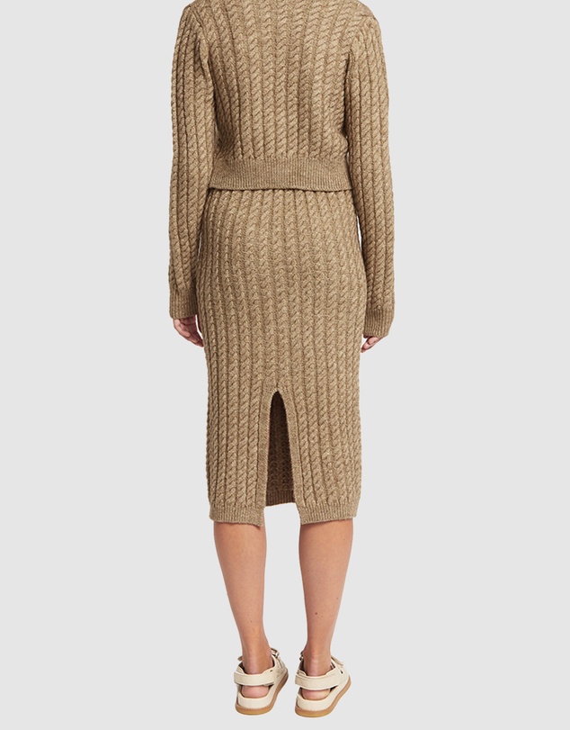 FRIEND of AUDREY - Miller Cable Knit Skirt