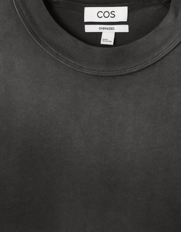 COS - Oversized Faded Mock-Neck Shirt