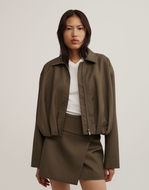 Witchery - Gathered Hem Bomber Jacket