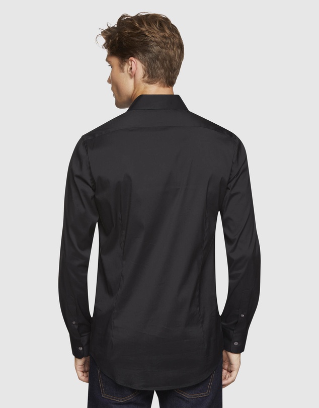 Oxford - Black Stretch Travel Shirt