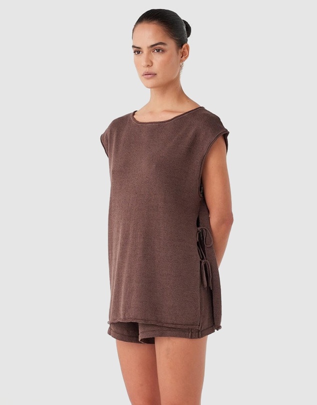 Arcaa - Poppy Tie Side Top