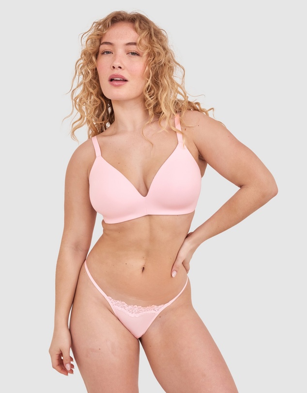Bras N Things - NKD Lightly Lined Wirefree Bra - Pink