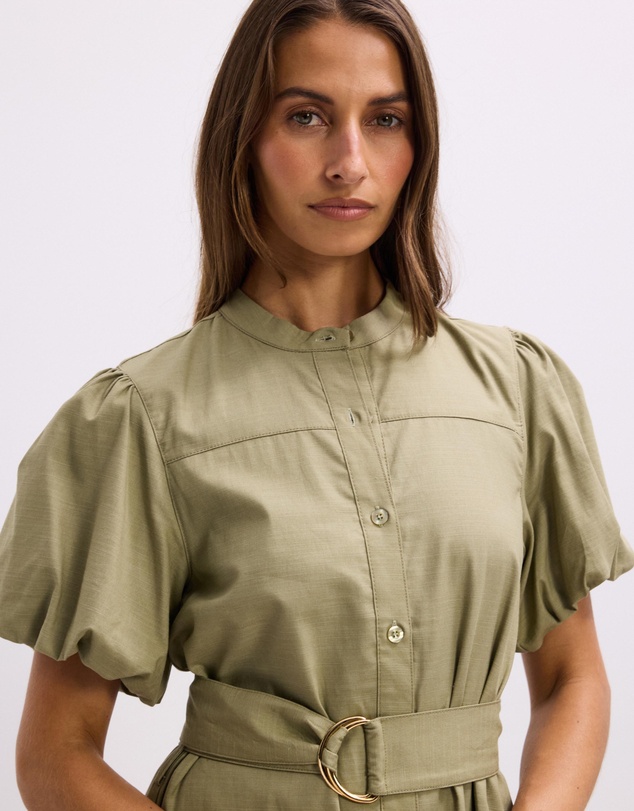 The Fated - Karla Puff Sleeve Mini Dress