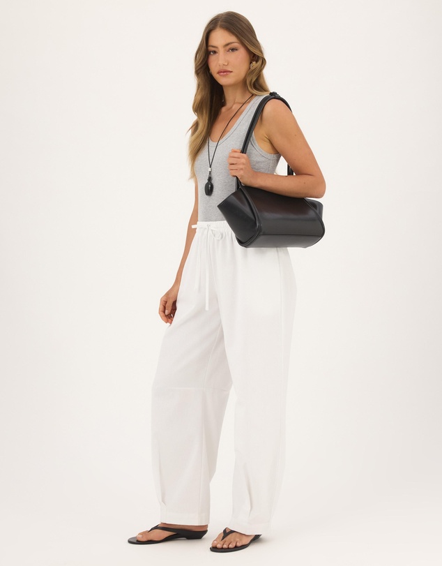 Atmos&Here - Clara Linen Blend Barrel Leg Pants