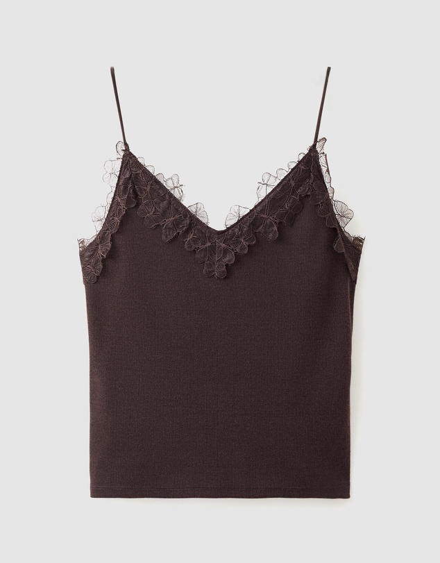 M.N.G - Lace Detail Knit Top
