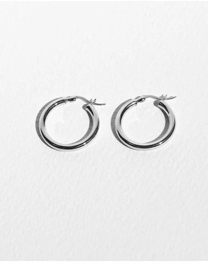 SAINT VALENTINE - Classic Hoops Medium - Silver