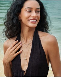 Ania Haie - Gold Classic Bezel-Set Solitaire Necklace