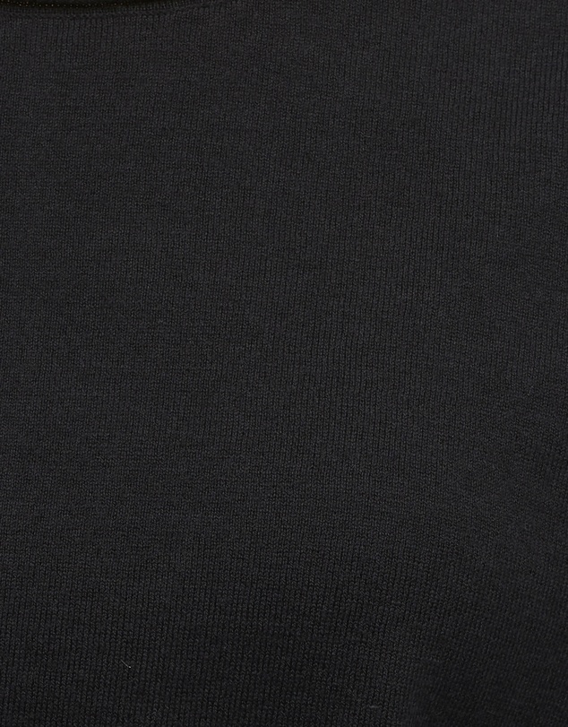JH Lounge - JHL V-Neck L/S T (Fine Cotton Cashmere) Black