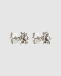 By Charlotte - Bloom Within Lotus Stud Earrings