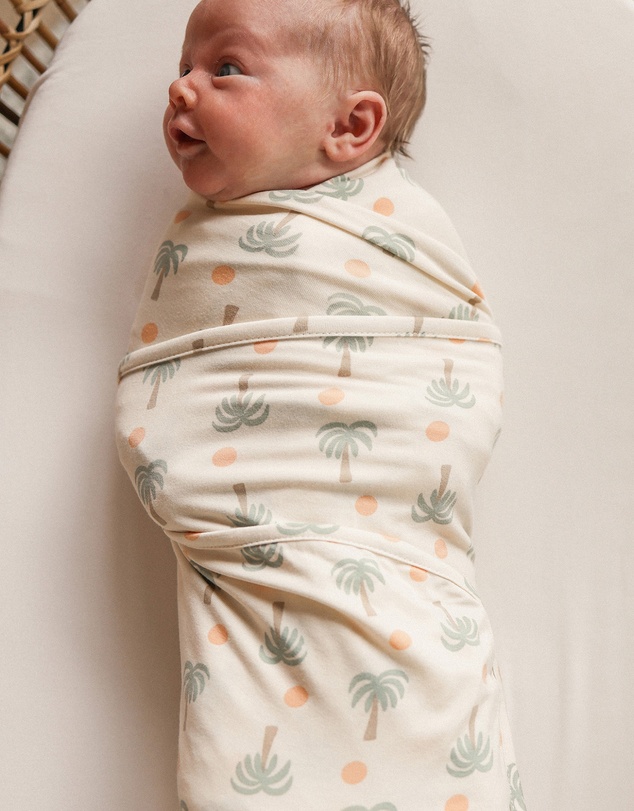 Kynd Baby - Large Stretchy Swaddle in Palm Sunset