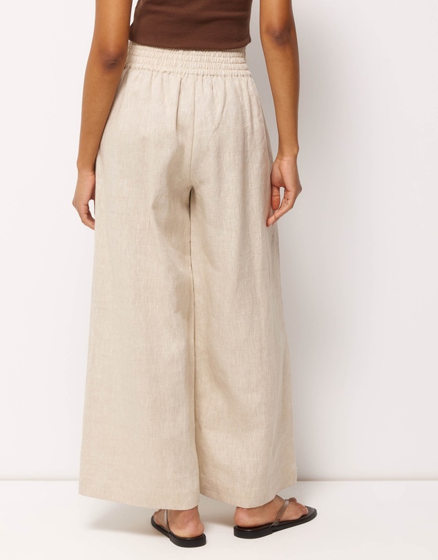 AERE - Tori Cropped Linen Pants