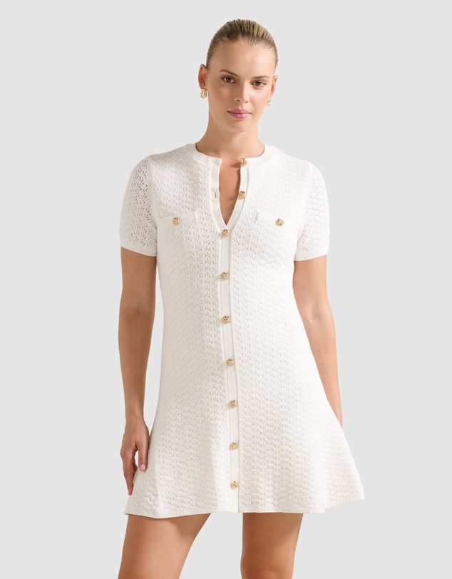 Forever New - Rosa Stitched Interest Knitted Mini Dress