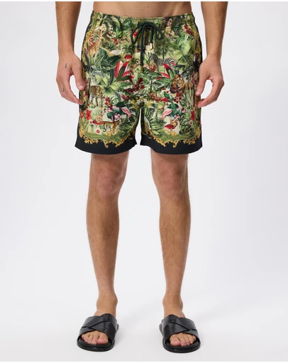 Camilla - Mid Length Boardshorts With Elastic Waist