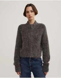 Witchery - Fluffy Funnel Bomber Jacket