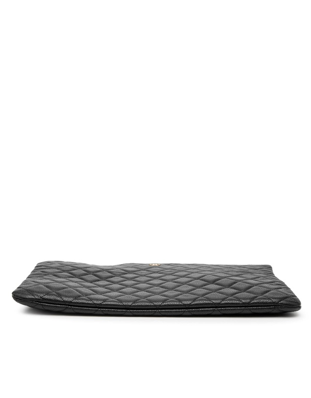 Pre-Loved by Azura Reborn - Pre-Loved Large Quilted Caviar O Case Clutch