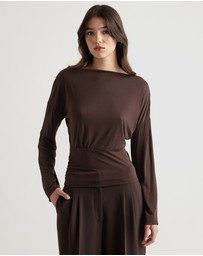 Decjuba - Tahlia Cinched Long Sleeve Top