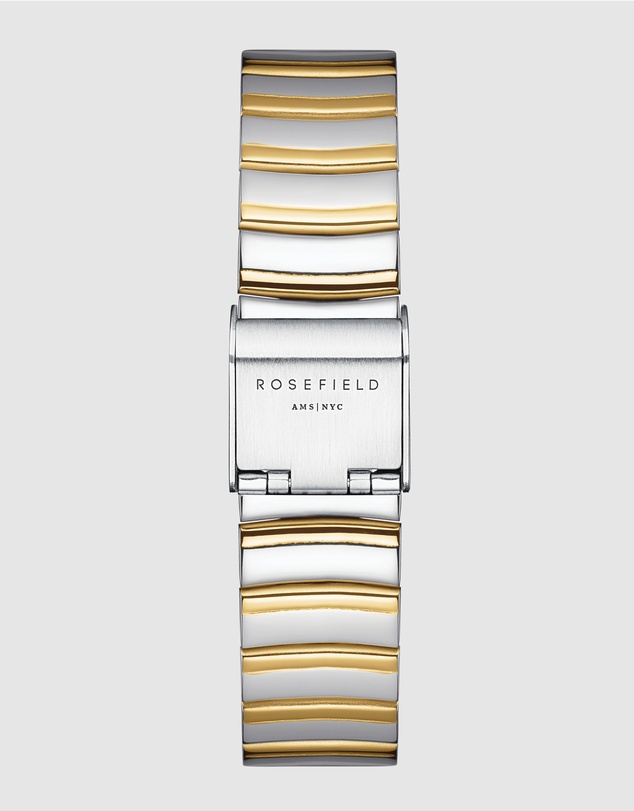 Rosefield - The Oval Two-Tone Half Moon Bracelet Watch