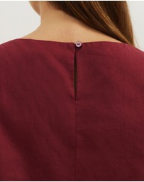 Atmos&Here - Bloom Side Tie Boxy Top