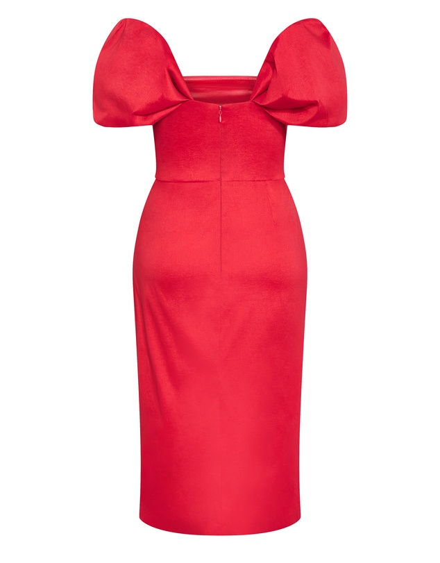 City Chic - Elyse Off Shoulder Midi Dress