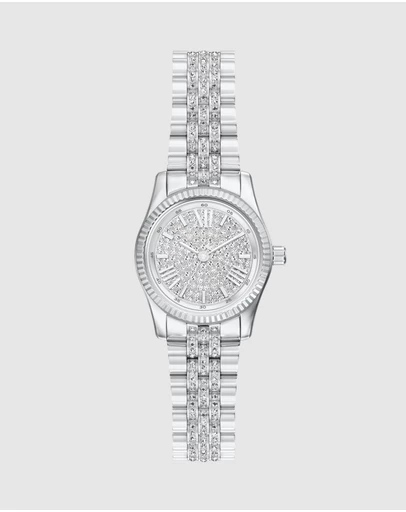 Michael Kors - Lexington Silver Tone Analogue Watch