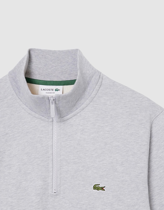 Lacoste - High Neck Zipped Fleece Sweatshirt