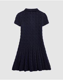 Polo Ralph Lauren - Cable-Knit Cotton Polo Sweater Dress - Kids - The Iconic Exclusive