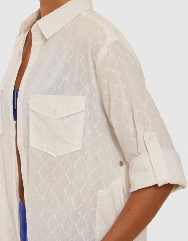 Simone Perele - Charmer Cotton Diamond Button Through Shirt