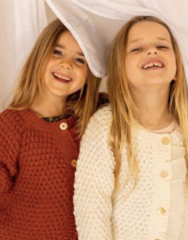Alex & Ant - Fran Frilly Cardigan - Burnt Pink