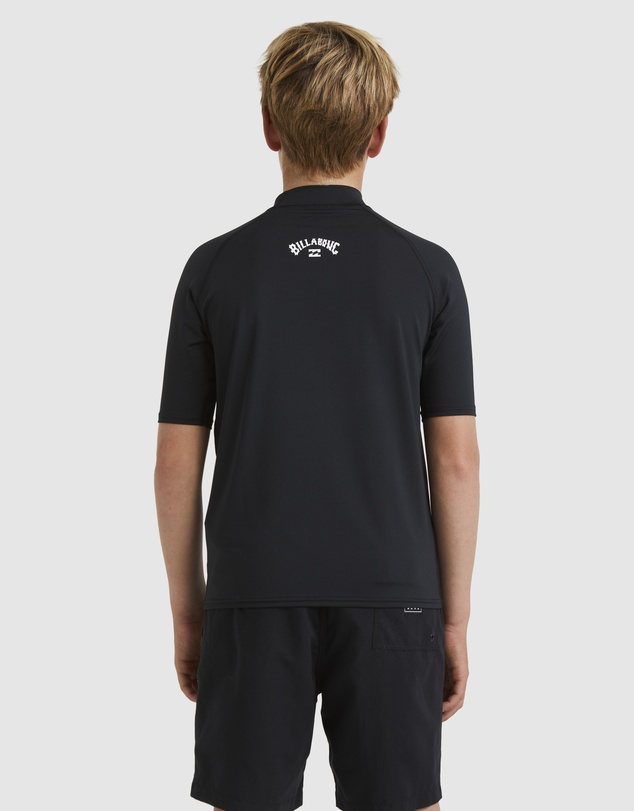 Billabong - Boys 8 to 16 All Day Arch Short Sleeve Rash Vest