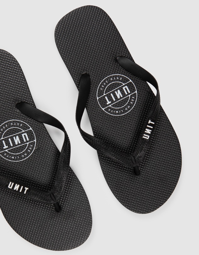 UNIT - UNIT Mens Stamp Flip Flops