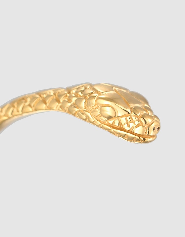 Elli Jewelry - Open Serpent Bangle in Gold-Plated 925 Silver