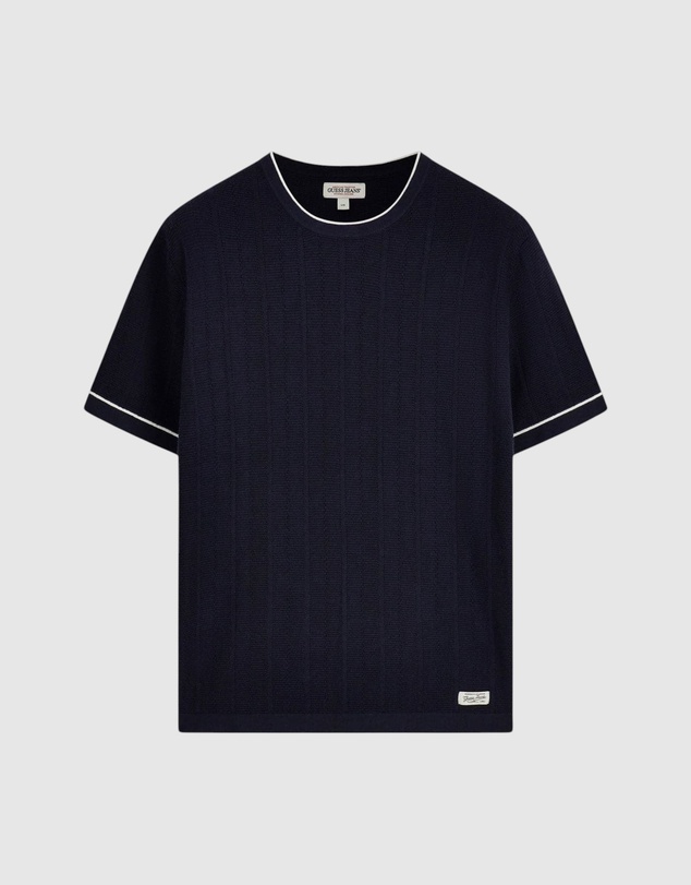 GUESS - GUESS JEANS Short Sleeve Stitched Sweater