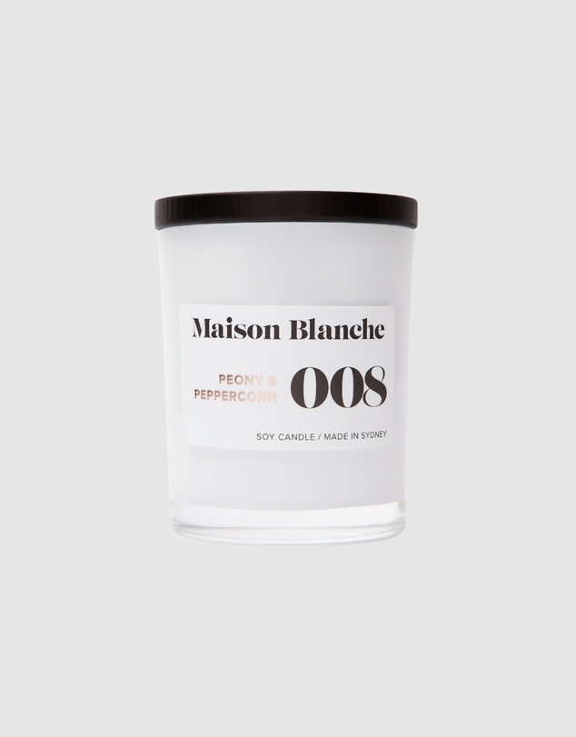 Maison Blanche - 008 Peony & Peppercorn - Medium Candle