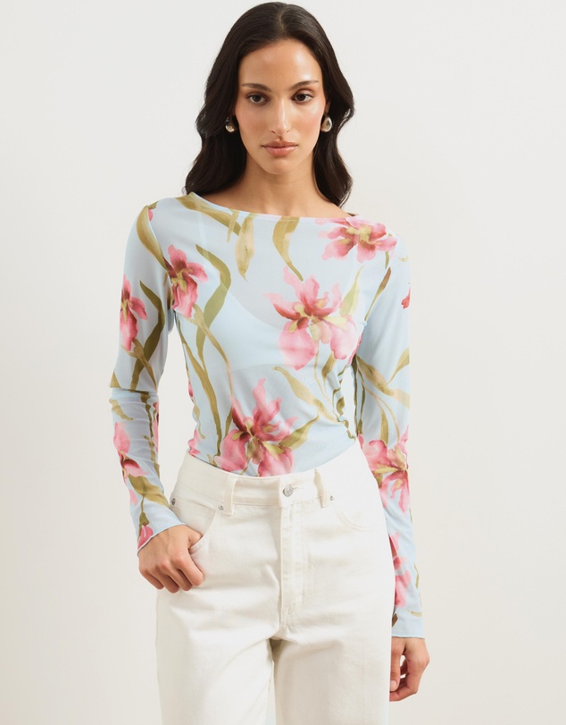 Atmos&Here - Zerea Mesh Print Top