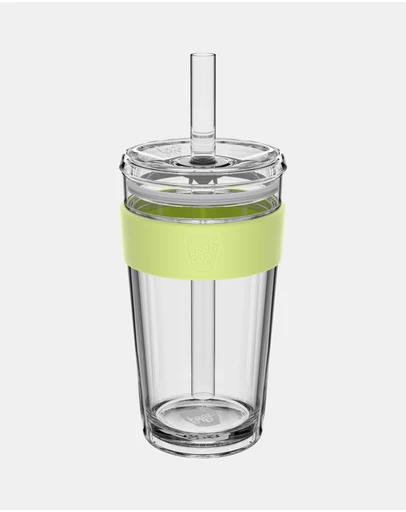 KeepCup - Longplay Cold Cup 16oz Reusable Coffee Cup with Boba Straw Lid