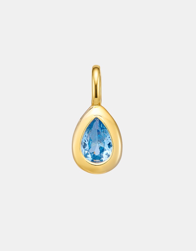 Zoe Olivia - 14K Gold Vermeil March Birthstone Charm