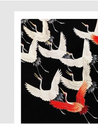 Inka Arthouse - Japanese Stork by Hokusai Art Print