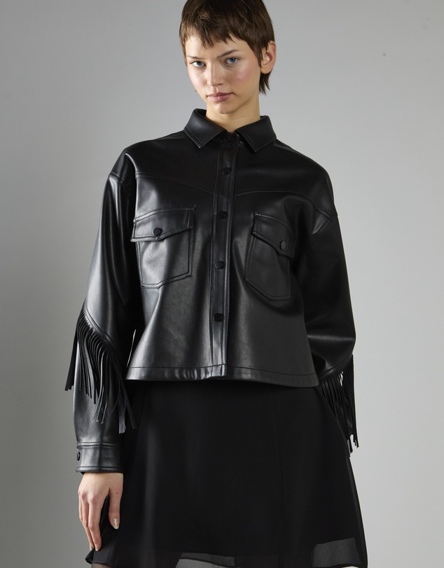 Glamorous - Asymmetric Fringe Button-front Jacket