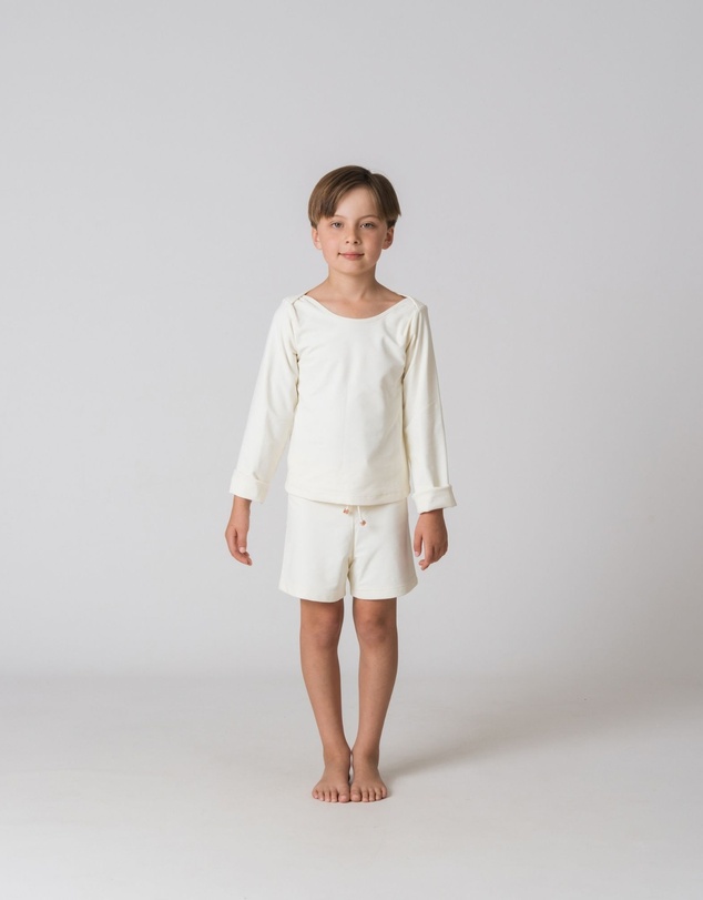 Fiola Rose Swim - Rashie Top in Ivorie