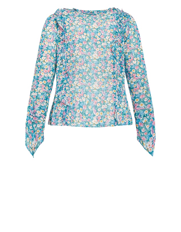 City Chic - Plus size Lidia Print Top