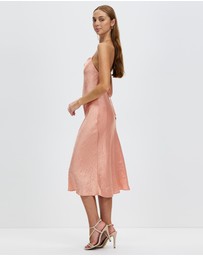 Third Form - Crush Bias Cowl Slip Dress