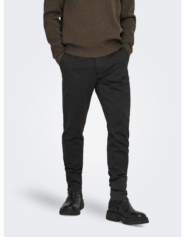 Only & Sons - ONSMARK Trousers - Dark Grey Melange