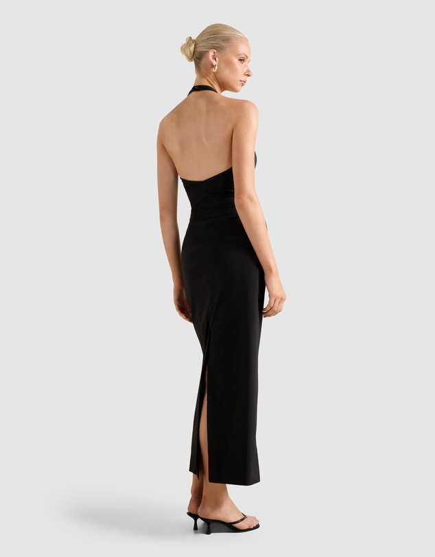 Forever New - Tia Stretch Cotton Halter Neck Midi Dress
