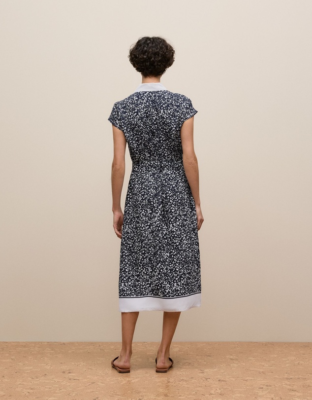 Trenery - Carraway Collared Dress in Night Sky