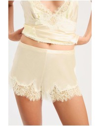 Bardot - Silvio Satin Lace Trim Short