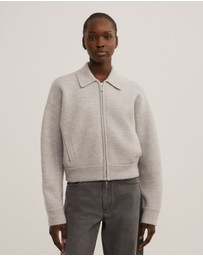 Witchery - Wool Knit Bomber Jacket