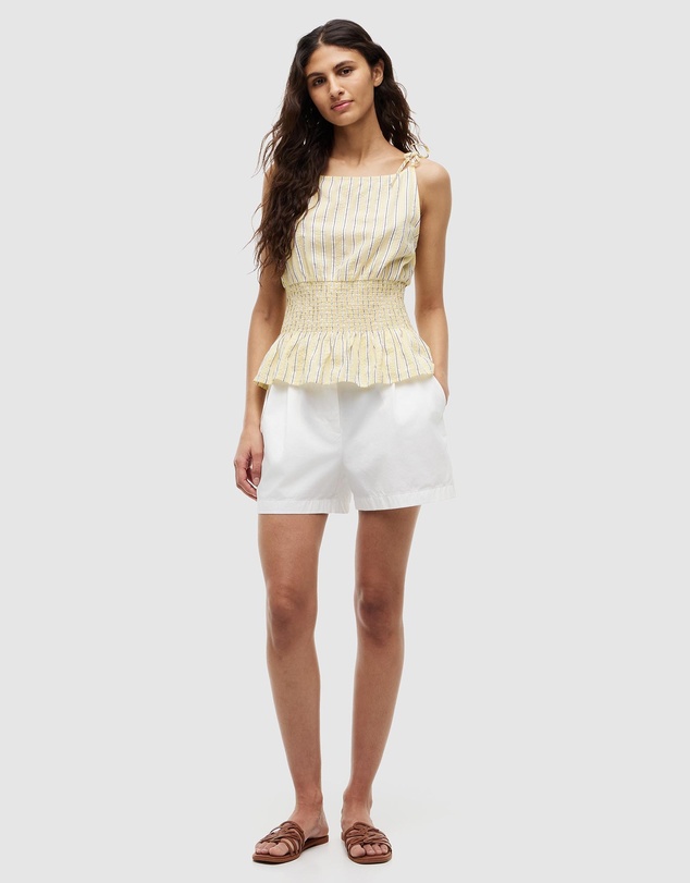 Tommy Hilfiger - Smocked Shoulder Tie No Sleeve Top