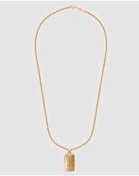 Nialaya Jewellery - Trinity Pendant Necklace in Gold